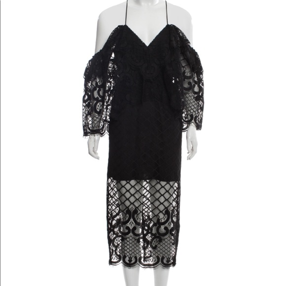 alice mccall black lace dress